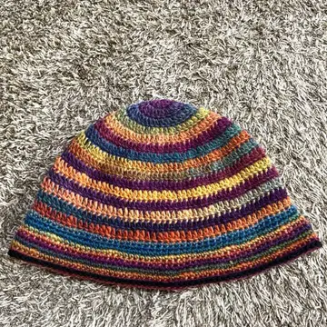 크러셔 햇 버킷 햇 가을/겨울 보더 얇은 소재 y2k 구제 의류