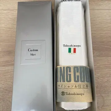 Takahashimaya 커스텀 셔츠용 원단 화이트