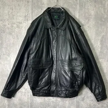 최고급 램 가죽 자켓 짧은 기장 블랙 빈티지 어깨 패드 없음