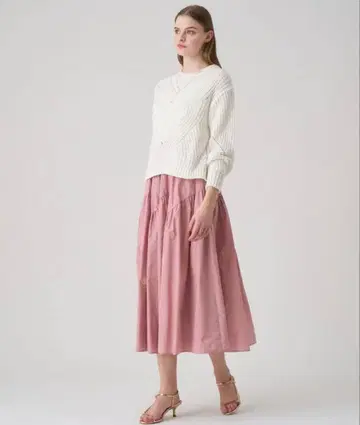 ANAYI 타프타 절개 캉캉 스커트 아나이 38 M