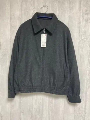 [택 포함 새상품] 유니클로 브러쉬드 저지 블루종 오버 사이즈