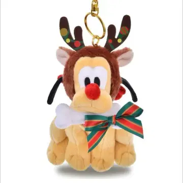 당일 발송 디즈니 스토어 플루토 봉제 인형 키링 크리스마스