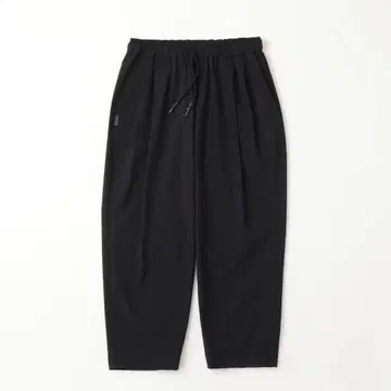 S.F.C WIDE TWO TUCK PANTS NYLON BLACK