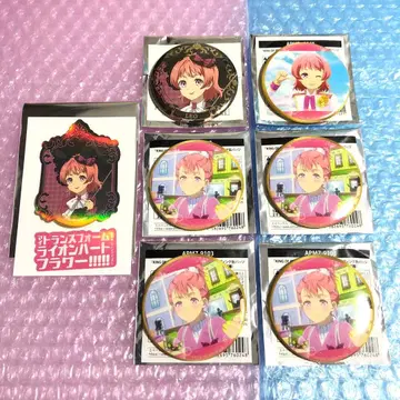 킨츠아 캔뱃지 사이온지 레오 애니메이트 카페 아니카페 스티커 세트