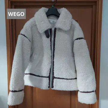 아이보리 보아 자켓 플리스 자켓