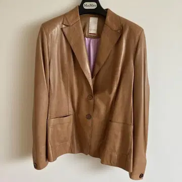 mercader 천연 가죽 테일러드 자켓 L
