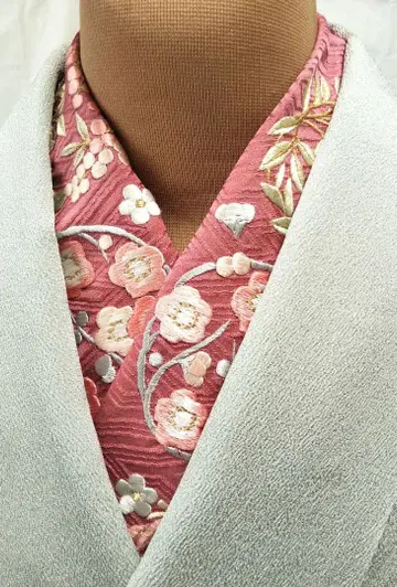 순수 실크 자수 장식용 깃 미사용품 [ 911 ]