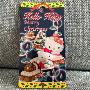 지역 한정 키티 크리스마스 산타와 눈사람 헬로키티 스트랩