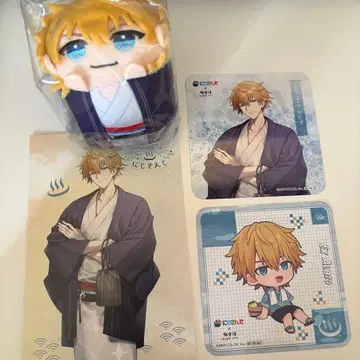 토토노우 니지산지 엑스 모치코로린 엽서 코스터 세트