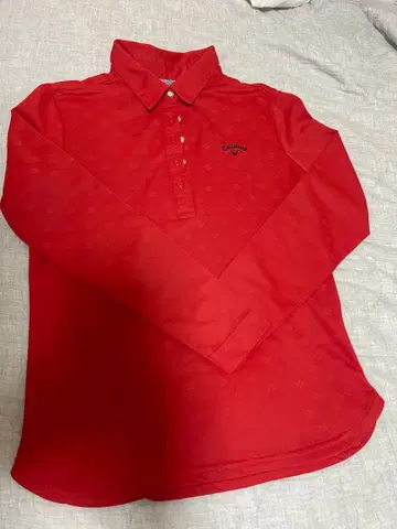 캘러웨이 빨간색 긴팔 피케 셔츠