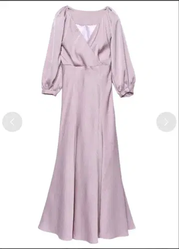 anuans 크러쉬 새틴 머메이드 원피스