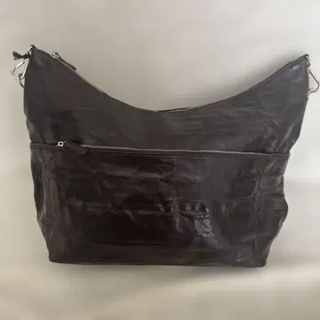 블랙 가죽 숄더백