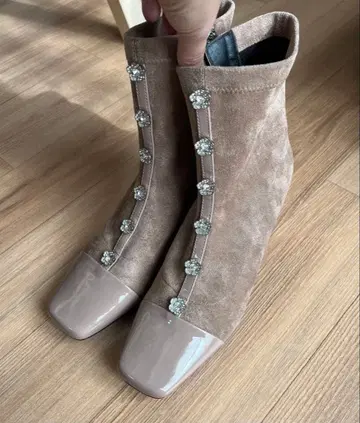 플라워 비쥬 힐 부츠 51408