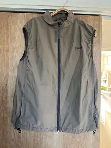 Creek 베이지 베스트 풀 집업