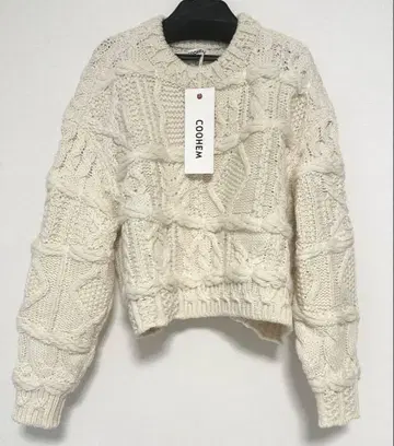 새상품 COOHEM 코헤인 CRAZY ARAN 클레이지 아란 니트