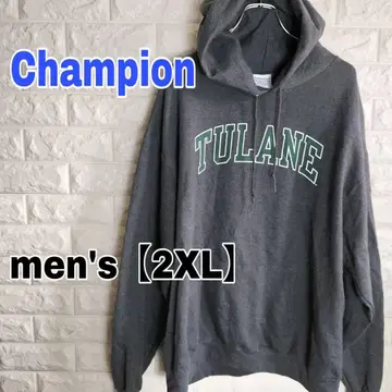 [ Champion ] D112 속기모 후드티 남성용 2XL 다크 그레이