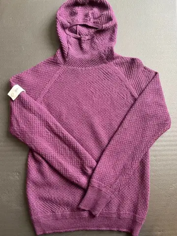 BRIEFING 퍼플 후드 부착 후드티 여성용 XS