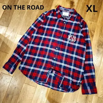 ON THE ROAD 온더로드 체크 무늬 플란넬 셔츠 긴팔 XL