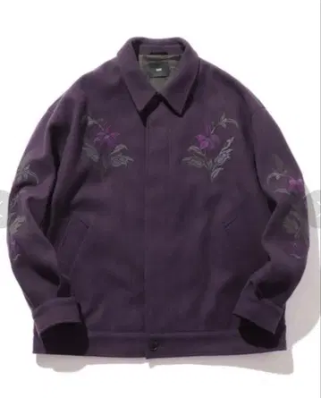 울리 테크 플라워 자수 블루종(HARE)