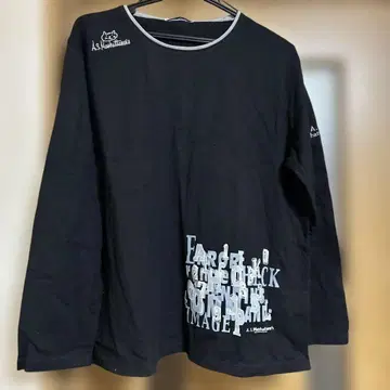 맨해트너즈 고양이 패턴 긴팔 T셔츠 3L