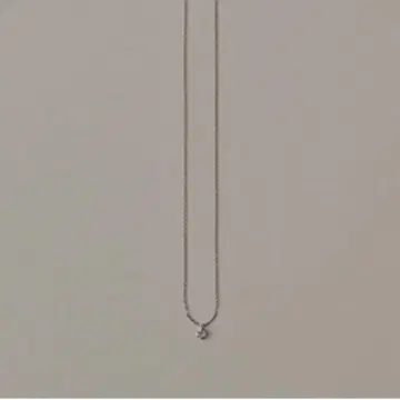 금속 알레르기 방지 원 지르코니아 스톤 목걸이 써지컬 스테인리스