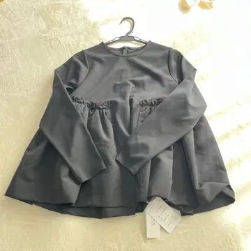 Fit more 블랙 벌룬 페플럼 티셔츠 튜닉 택 포함 새상품