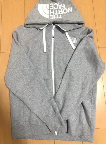THE NORTH FACE 그레이 후드 부착 후드티