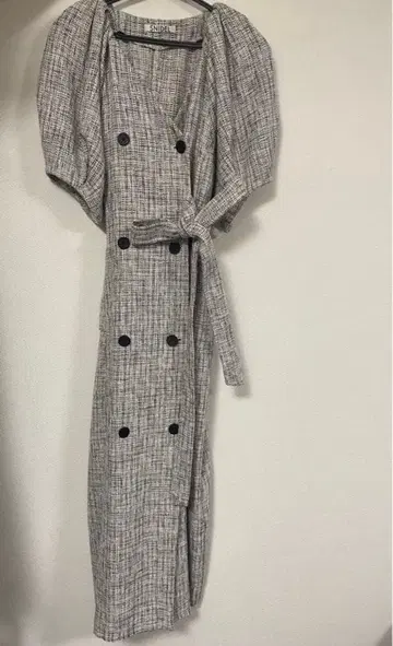 SNIDEL 트위드 트렌치 원피스