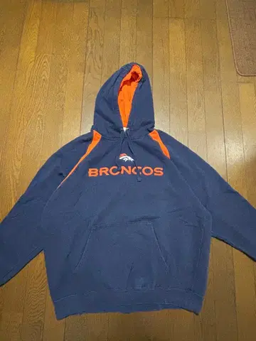 NFL BRONCOS 후드티 네이비/오렌지