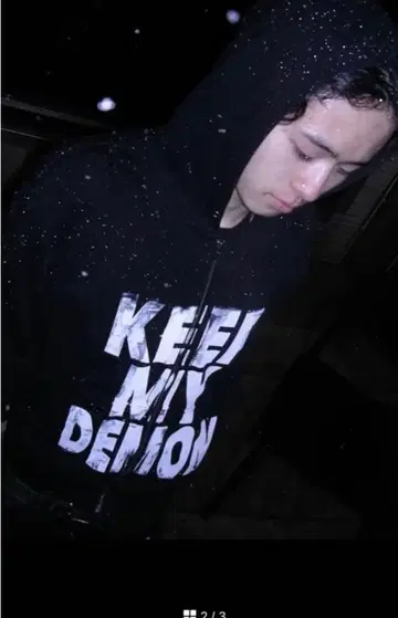 KEEP MY DEMON 후드티 M 사이즈 블랙 moneysex888