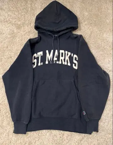 챔피온 champion 리버스 위브 네이비 후드티