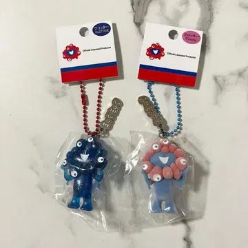 오사카 간사이 만박 미야쿠미야쿠 입체 PVC 키링 글리터 플로키