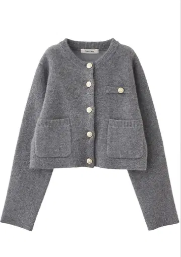 COCODEAL 라쿤 혼방 더블 페이스 니트 가디건