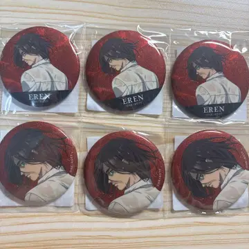 진격의 거인 엘렌 글리터 캔뱃지 싸우는 등 6개 세트