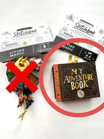 디즈니 스토어 오너먼트 업 마이 어드벤처 북