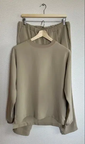 417 EDIFICE 풀오버 셋업 베이지 S 새상품급