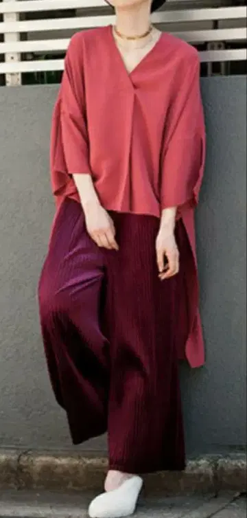 2세트! OSMOSIS 셋업 빅 티셔츠 와이드 팬츠