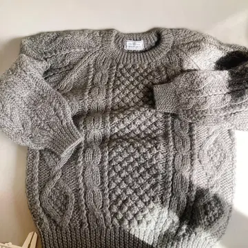 [ CRESENT MAX ] 빈티지 니트 피셔맨 아란 니트