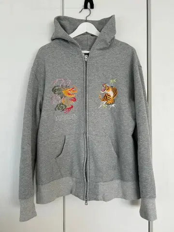 동양 엔터프라이즈 후드티 더블 지퍼 호랑이 용