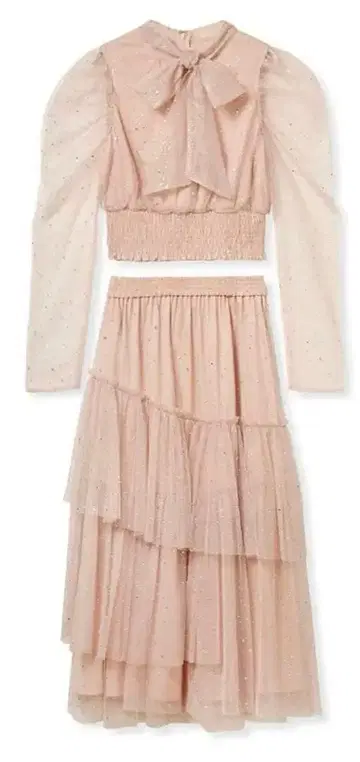 FURFUR 세퍼레이트 라메 튤 드레스