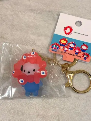 먀쿠먀쿠 산리오 입체 마스코트 클리어 컬러 키링 포차코