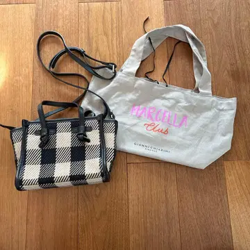 GIANNI CHIARINI 체크 무늬 숄더백