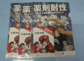 일하는 세포 약 수첩 클리어 파일 3세트