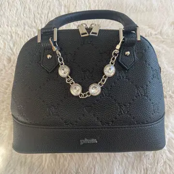 비쥬 장식 pium 모노그램 미니 백