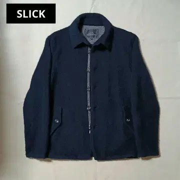 [ SLICK ] 숏 자켓 ( 네이비 )