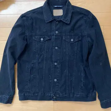 ZARA 데미지 가공 데님 자켓 사이즈 44 XL