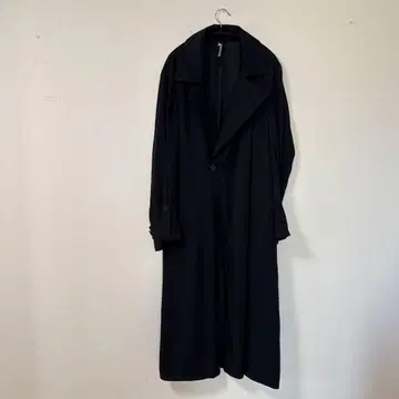 Ground Y 블랙 19AW 더블 오버 코트