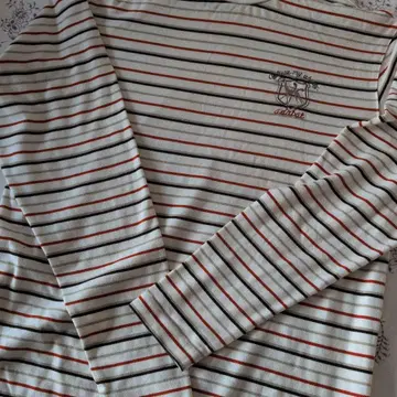 adabat 스트라이프 터틀넥 티셔츠