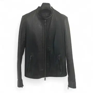 cook jeans 가죽 자켓 블랙