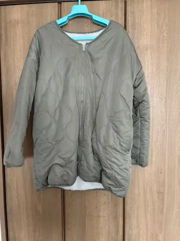 퀼트 보아 안감 아우터 점퍼